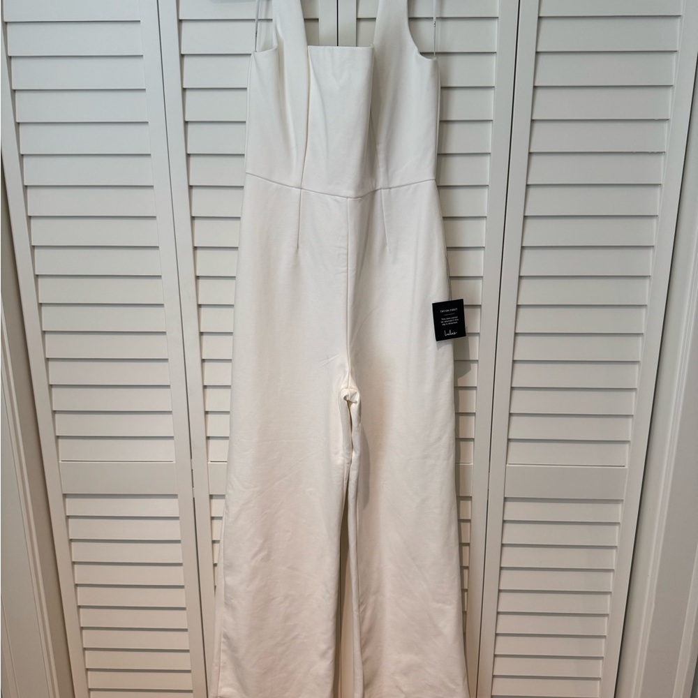 NWT Lulus White Jumpsuit